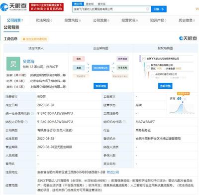 科大讯飞成立新公司 经营范围包括3岁以下婴幼儿托育服务等